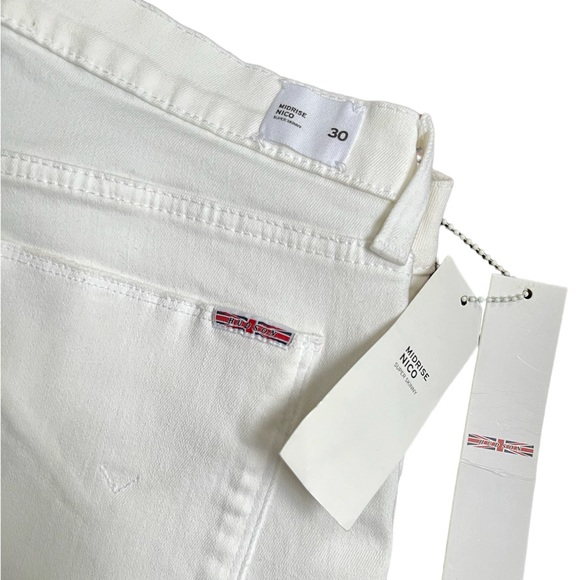 NWT Hudson Nico Mid-rise Super Skinny Jeans. White. Distressed. Size 30 - Picture 3 of 6